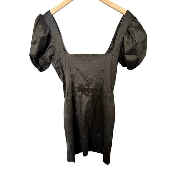 Revolve LPA Francesca Mini Dress Puff Sleeve Mini Dress in Black - Picture 4 of 8